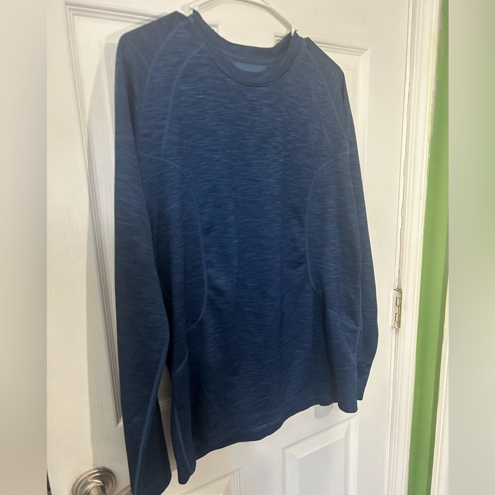 REI Men’s Blue Long Sleeve Base Layer Hiking Outdoor Adventure Size Large - Picture 3 of 8